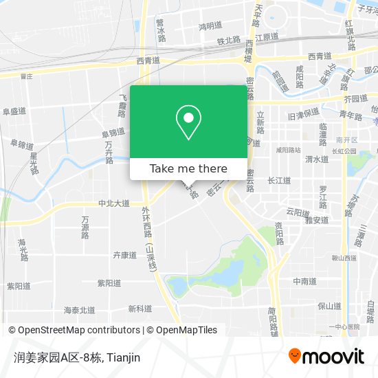 润姜家园A区-8栋 map