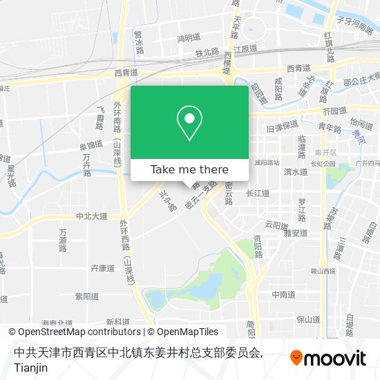 中共天津市西青区中北镇东姜井村总支部委员会 map