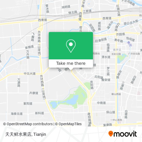 天天鲜水果店 map