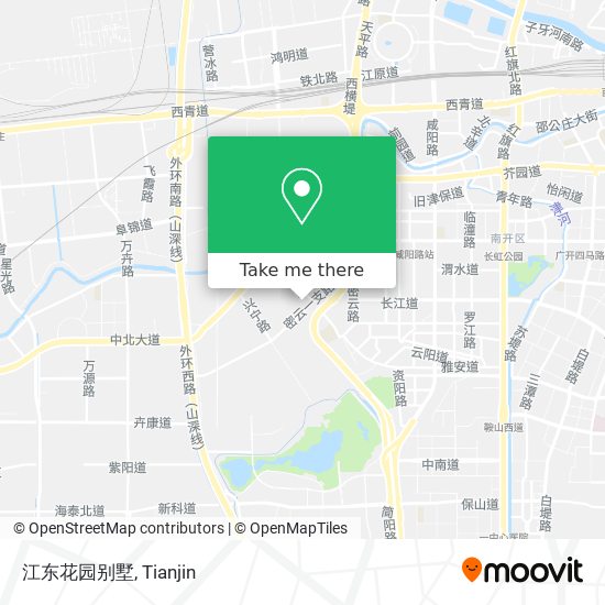 江东花园别墅 map