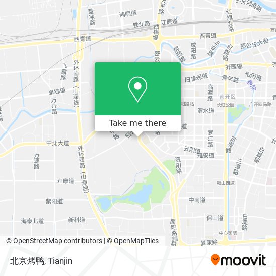 北京烤鸭 map