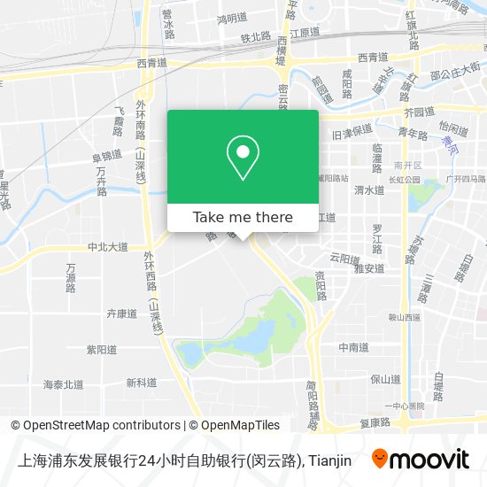 上海浦东发展银行24小时自助银行(闵云路) map