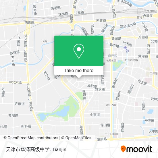 天津市华泽高级中学 map