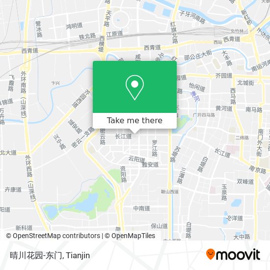 晴川花园-东门 map