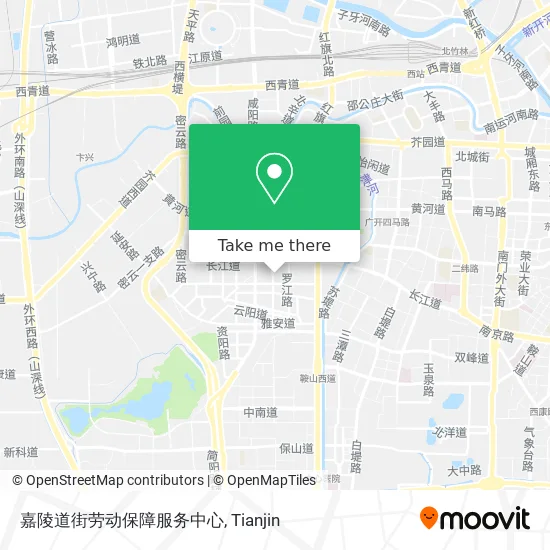 嘉陵道街劳动保障服务中心 map