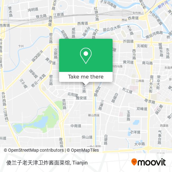 傻兰子老天津卫炸酱面菜馆 map