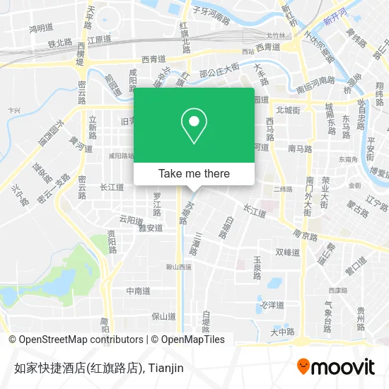 如家快捷酒店(红旗路店) map
