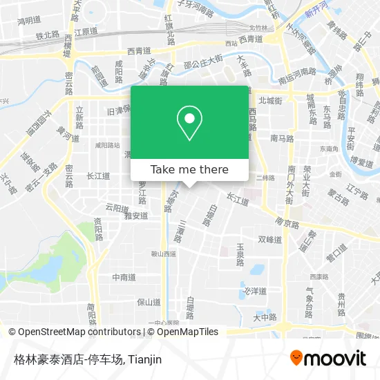 格林豪泰酒店-停车场 map