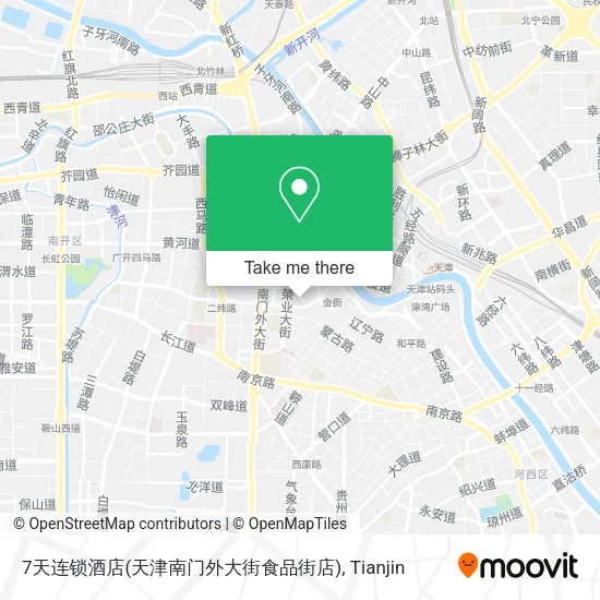 7天连锁酒店(天津南门外大街食品街店) map