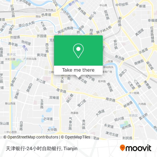 天津银行-24小时自助银行 map