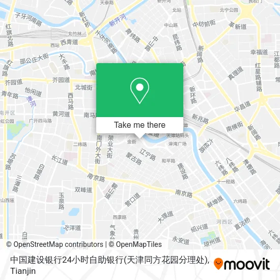 中国建设银行24小时自助银行(天津同方花园分理处) map