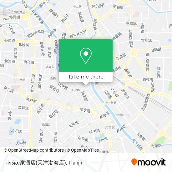 南苑e家酒店(天津渤海店) map