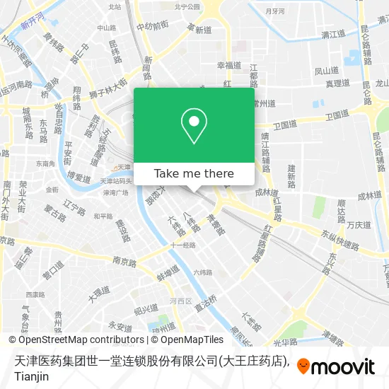 天津医药集团世一堂连锁股份有限公司(大王庄药店) map