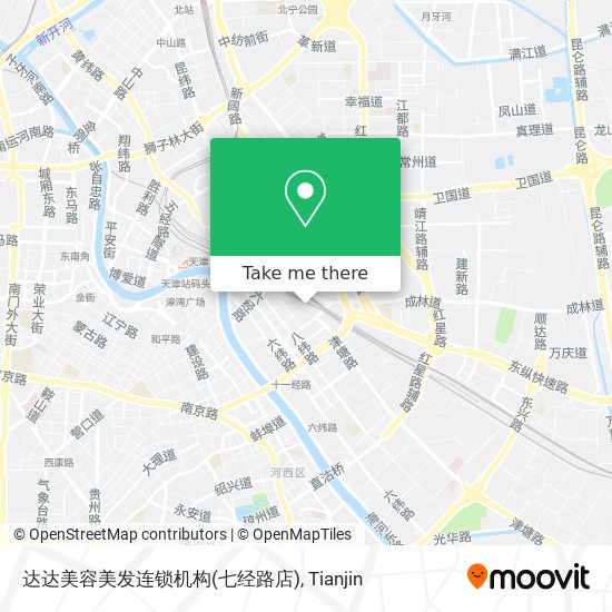 达达美容美发连锁机构(七经路店) map