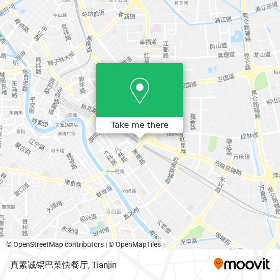 真素诚锅巴菜快餐厅 map