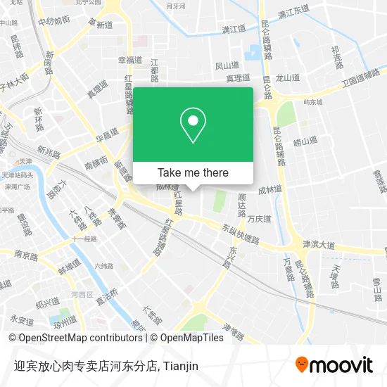 迎宾放心肉专卖店河东分店 map