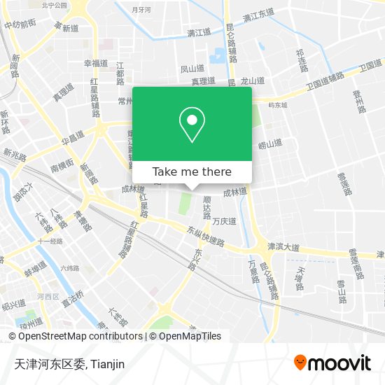 天津河东区委 map