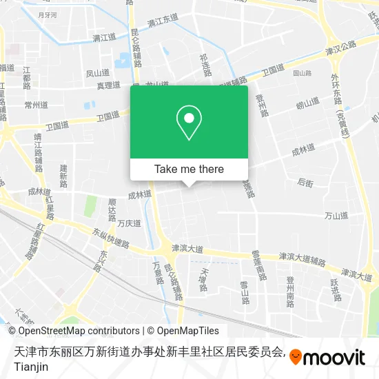 天津市东丽区万新街道办事处新丰里社区居民委员会 map