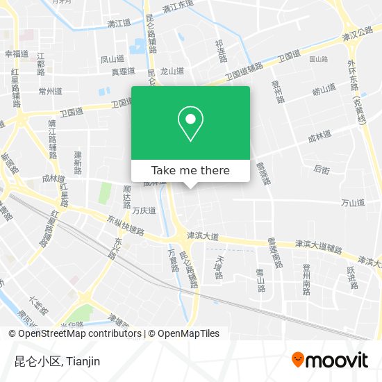 昆仑小区 map
