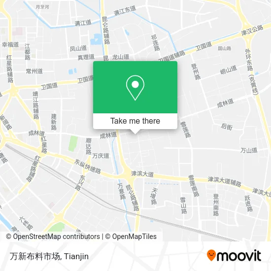 万新布料市场 map