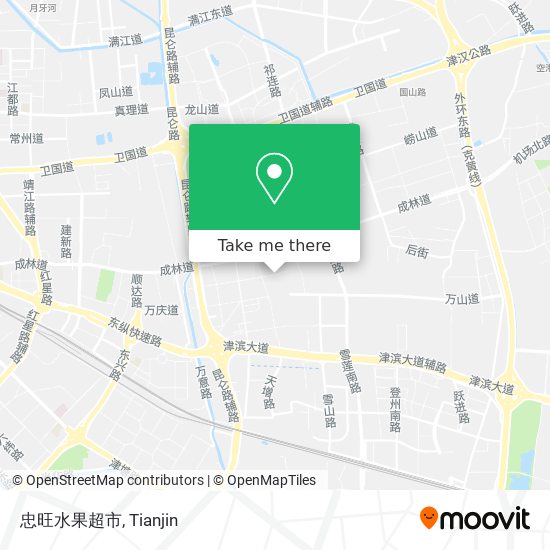 忠旺水果超市 map