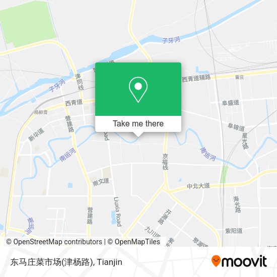 东马庄菜市场(津杨路) map