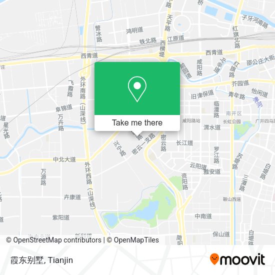 霞东别墅 map