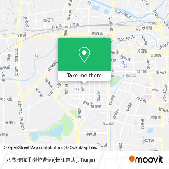 八爷传统手擀炸酱面(长江道店) map