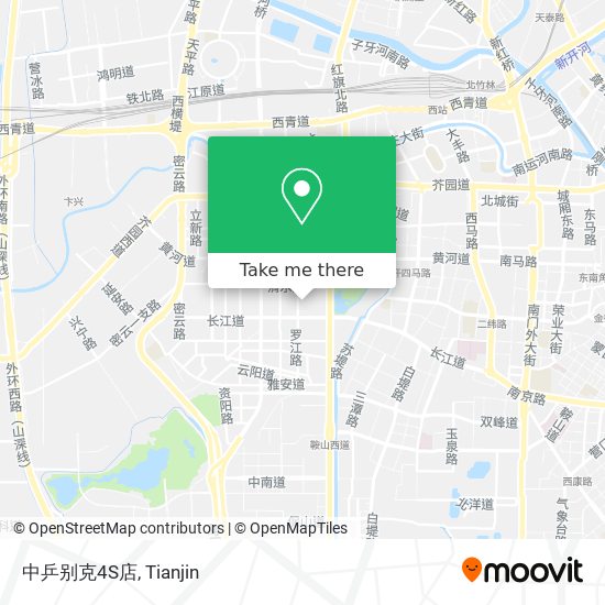 中乒别克4S店 map