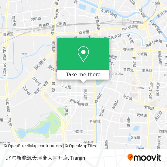 北汽新能源天津庞大南开店 map