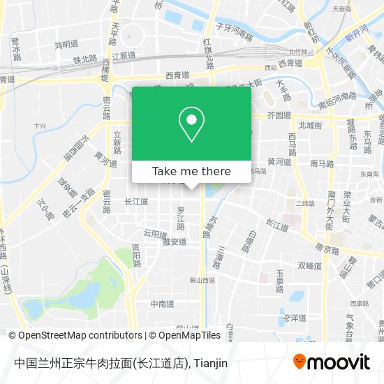 中国兰州正宗牛肉拉面(长江道店) map