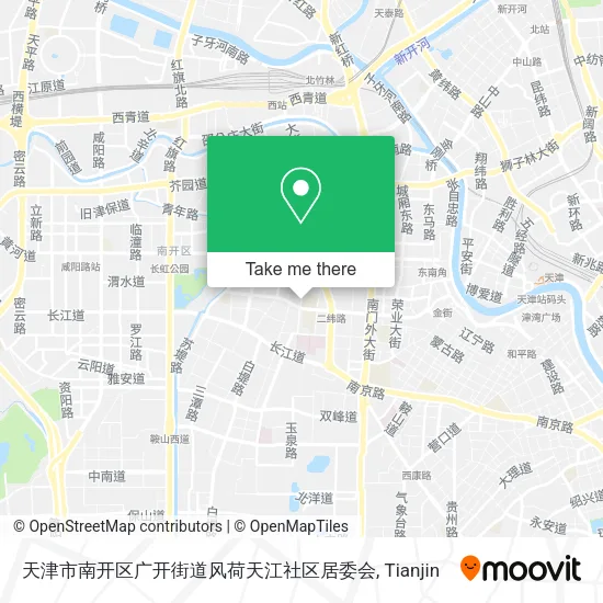 天津市南开区广开街道风荷天江社区居委会 map