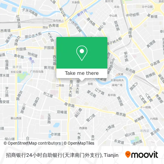 招商银行24小时自助银行(天津南门外支行) map