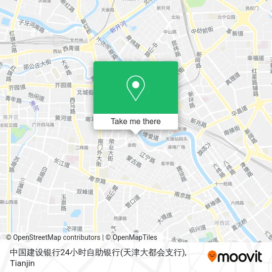 中国建设银行24小时自助银行(天津大都会支行) map