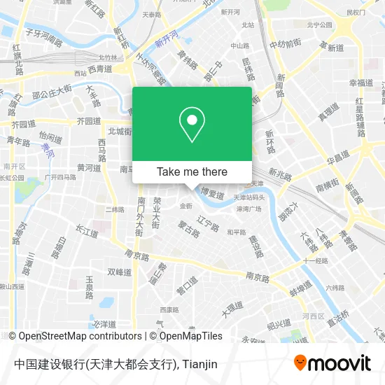 中国建设银行(天津大都会支行) map