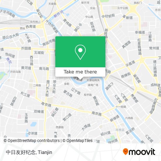 中日友好纪念 map