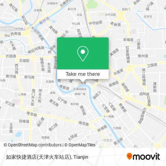如家快捷酒店(天津火车站店) map