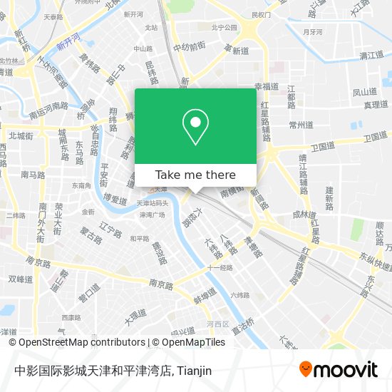 中影国际影城天津和平津湾店 map