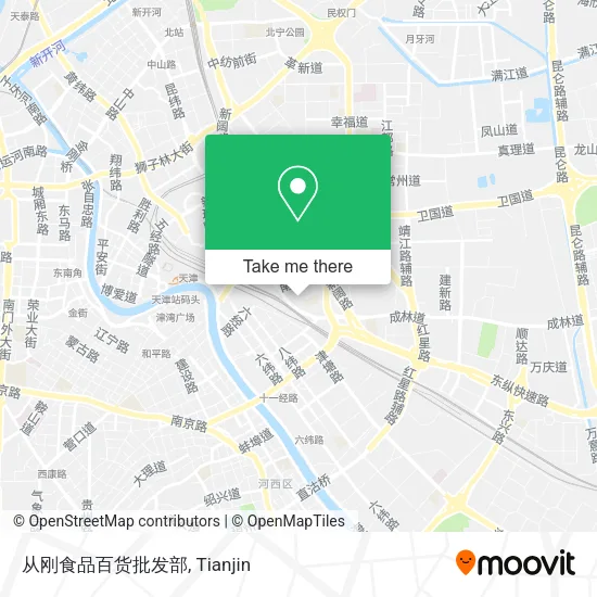 从刚食品百货批发部 map