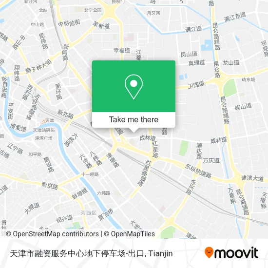 天津市融资服务中心地下停车场-出口 map