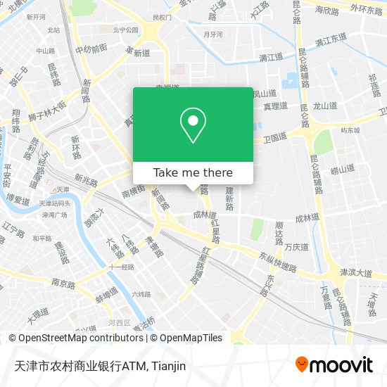 天津市农村商业银行ATM map