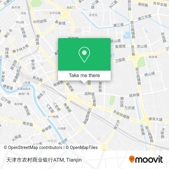 天津市农村商业银行ATM map