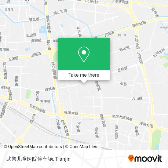 武警儿童医院停车场 map