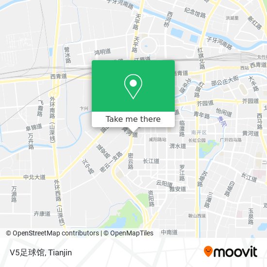 V5足球馆 map