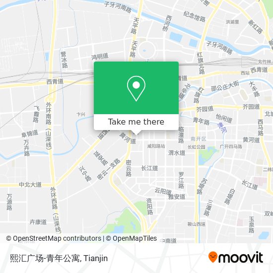 熙汇广场-青年公寓 map