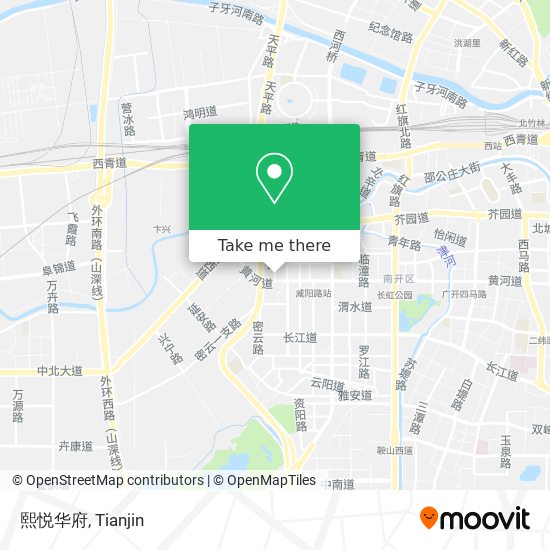 熙悦华府 map