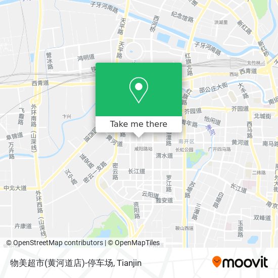 物美超市(黄河道店)-停车场 map