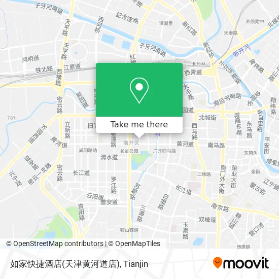 如家快捷酒店(天津黄河道店) map