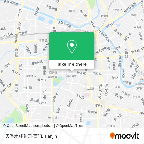 天香水畔花园-西门 map