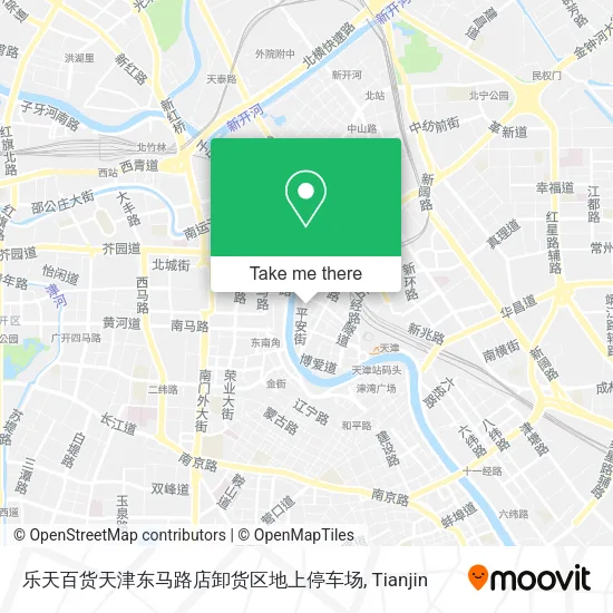 乐天百货天津东马路店卸货区地上停车场 map